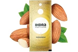 IHDRA - 100 Bustine Insaporitore Acqua Senza Zucchero - 100% Naturale, Senza Glutine, Con Estratti di Frutta e Piante | Bustina Da 1,6g x 0,5L | Insaporitore Acqua Dal Gusto IRRESISTIBILE, Mandorla