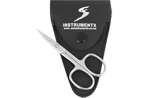 SS INSTRUMENTX Ciseaux à ongles | Ciseaux de manucure professionnels polyvalents à lame incurvée pour hommes et femmes, ongles, cuticules et ongles épais