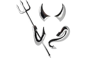 Incutex Autocollant Sticker Voiture Diable, Argent