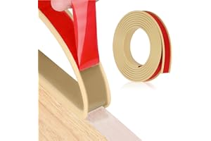 HEIPEN U-Form Selbstklebend Möbelkantenband, 15mm x 5m Flexible TPE Faltbarer Kantenschutz Gummi für Schrankkanten, Abschlussleiste, Deckenkanten, Arbeitsplatten (Kamel)