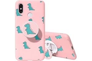 Yoedge Funda para Xiaomi Redmi Note 7, 3D Cárcasa Apoyo Soporte esférico Silicona de Rosa con Diseño Dibujos Suave TPU Animados Patrón Case Cover Fundas para Movil Xiaomi Redmi Note 7 6,3", 02
