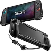 Spigen Nintendo Switch 2 ile Uyumlu Kılıf Rugged Armor &Uuml;st D&uuml;zey Koruma Siyah Karbon Kapak - ACS09075 (Spigen TR Garantili)