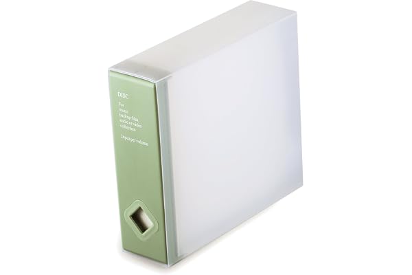 AhfuLife Range CD Range DVD, Vert Boite Rangement CD Protecteur, Rangement Dvd Boite Capacité de 24 Disques pour Voiture Bureau Masion, Cadeaux de Anniversaire ou Noël pour Amateurs de Disque