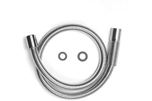 POUGEO Pre Rinse Hose for Pull Out Kitchen Spray Replacement Kit/Commercial Sink Mixer Tap/Dish Rinser - Inner Hose of PEX - Stainless Steel (Length 38Inch)