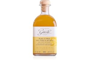 Azienda Agricola Giusti – Aceto di mele non filtrato con “madre”, miele e zenzero – Biologico - 250ml