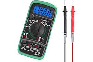 Multimetro Digitale Tester Portatile, Wowfast tester digitale, multimetro digitale professionale, multimetro con Display LCD Retroilluminato Elettrico per Tensione e Corrente AC DC