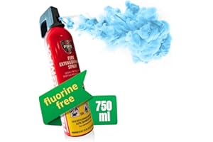 notlok Safety Work - 750g Feuerlöschspray ohne Fluor | Hautfreundlicher Feuerlöscher Schaum für Brände A F & E bis 1000 V | Mini Feuerlöscher Auto - Feuerlöscher Haushalt, Auto Feuerlöscher Klein