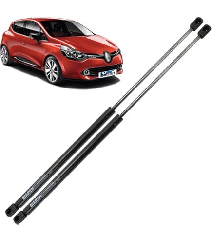 2 Amortiguadores De Gas Para Capó Renault Clio Mk4 (2012-2020) - Reemplazo Para 654703934R, 654701210R - Fuerza 570N