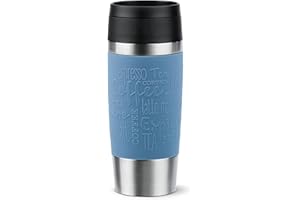 EMSA TRAVEL MUG Classic Thermobecher (blau/edelstahl, 0,36 Liter)