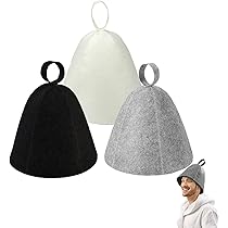 2 Pieces Sauna Hat, Felt Sauna Cap For Men And Women, Felt
