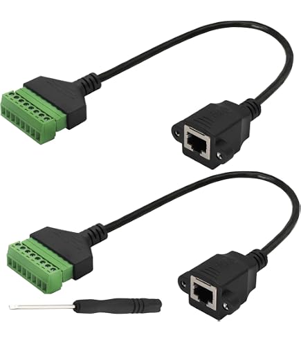QIANRENON RJ45 / 8P8C Cat5E Adattatore per terinale a vite Keystone QIANRENON RJ45 / 8P8C Cat5E Adattatore per terinale a vite Keystone