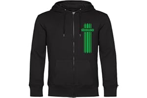 VIMAVERTRIEB® Kapuzen Sweatshirt Jacke Mönchengladbach - Streifen - Shirt Pulli Fußball Fanartikel Fanshop