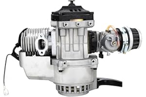 Shoze 49CC Motorcycle Carburetor Mini Moto Engine 2 Stroke Single Cylinder Engine Carburetor Air Filter Replacement Motorcycle Powered Cross-Injection Carburettor Jet for Kart Mini Atv Mini Dirt Bike