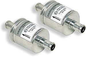 DREHMEISTER 2 x filtro gas FL01S 14x14mm - filtro per autogas, sistemi di gas LPG/CNG - universalmente applicabile per tutti i veicoli e sistemi di gas (ad esempio KME, BRC, STAG ecc.)