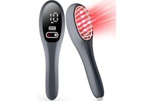 IKEENER iKeneer Laser Pettine per Crescita Capelli, 650nm Terapia della Luce Rossa Spazzola con Diodi Laser per Ricrescita Capelli, Stimolare Crescita Capelli Donna Uomo