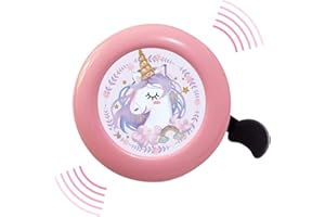 Satiskid Kids Bike Bell, Cute Cartoon Bell for Bicycle Scooter Handlebar, Bike Horn for Boys and Girls Bike Accessories