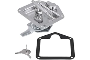 ARAMOX TForm-Verriegelung, T-Form-Griff Schloss, Truck Trailer Auto T-Toolbox Schloss, Edelstahl Klapp T-Form Griff Lock Tool Box Keys Kit für LKW-Anhänger