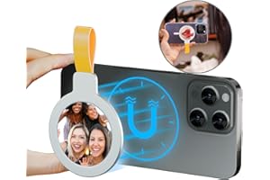 POWERLAND Lusterko do selfie do tylnej kamery, smukłe wypukłe lusterko do telefonu komórkowego Magnetyczny kompatybilne z iPhone 16 15 14 14