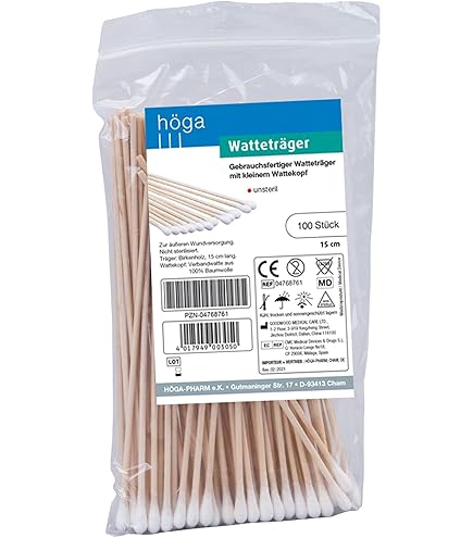 400 stuks wattenstaafjes, puntige punt, precisie-cosmetica-applicator, lange houten handgreep, wattenstaafjes voor wenkbrauwen, tatoeages, schoonheid, make-up, verf, nagelnaad, vuilplekken, 400 stuks
