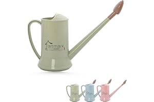 VDYXEW 2L Thick Plastic Watering Can with Long Spout – Lightweight Garden Watering Can for Indoor & Outdoor Plants, Flowers, Balcony –Durable & Leakproof (Green)