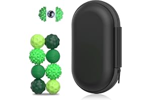 PMUEUFF 8 pièces Fidget Toys magnétiques, Balles Fidget magnétiques en Silicone, Balles magnétiques de Stress, Jouets Fidget sensoriels pour Le Stress, l'anxiété