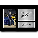 HWC Trading Paul Walker Gift Signed A4 Printed Autograph Brian O'Conner Fast & Furious Gifts Print Photo Picture Display