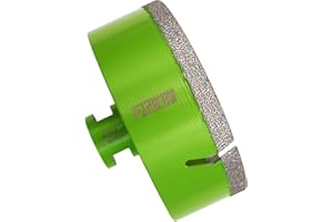 FACHLICH Punta per Trapano Diamantata 110mm Vacuum Brasato Foretto Diamantato con Filettatura M14 per Porcellana Piastrella Granito Marmo Taglio a Secco