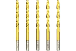 HILPATY Forets à métaux HSS Titane Professional Forets à Métaux en Acier Inoxydable, Standard DIN 338