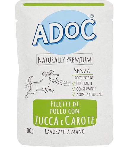 Adoc Day By Day Wild, Alimento Umido Completo Per Cani Adulti, Bocconcini Con Selvaggina Ed Erbe Di Montagna, 24 Buste Da 100 G, Ingredienti Naturali, Senza Coloranti E Conservanti - 10