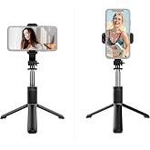 KuzeyStore Led Işıklı Katlanabilir &Ccedil;ok Fonksiyonlu Kablosuz Bluetooth Kumandalı Tripod Selfie &Ccedil;ubuğu, Vlog, Video, Grup Fotoğ