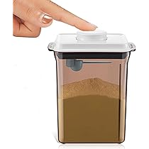 Ockyunoo 2.3L Luftdichte Milchpulver-Spender Mit UV-Schutz - Praktischer Milchpulver Behälter Mit Löffel