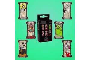 FUNKO Loungefly - Disney - the Nightmare Before Christmas - Portrait Style Mystery Enamel Pins - 1 Of 6 to Collect - Styles Vary - TNBC - Blind Box - Cute Collectable Novelty Brooch - for Backpacks & Bags