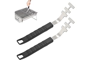 banjiabb 2 Stück Hitzebeständige Grillrostheber,Grillrostheber,Grillzubehör Für Gusseisen- Und Edelstahlroste, BBQ Utensil, Universal Grillwerkzeug,Fur BBQ Und Camping