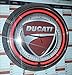 Produktbild Neonuhr - Ducati Motorcycle - Neonfarbe - Rot Garage Zeichen, Wanduhr Reklame Neon Uhr / Neon Clock