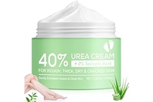 QLIGES Crema Urea, 120 g Crema Urea per Piedi 40% Urea+2% Acido Salicilico Crema per Piedi Secchi e Cracked Idratazione Profonda per Pelle Secca e Ruvida