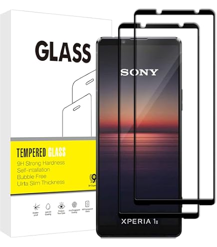 N NEWTOP Pellicola Compatibile con Sony Xperia 10 II, GLASS FILM 0.3mm 9H Vetro Temperato Proteggi Schermo Display Anti Urto Protezione (2 Pezzi