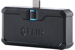 FLIR ONE Pro - Caméra thermique pour smartphones iOS (iPhone 15 et plus récent avec USB-C), super résolution 320 x 240 (IR natif 160 x 120)