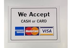 BUDGET SIGNS LTD ALL KINDS OF SIGNS, STICKERS & PRINTWORK Aceptamos pagos con tarjeta de vinilo sin contacto carteles Tienda Taxi