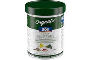 Söll Organix Super Kelp Tabs 270 ml (112 g) - Fischfutter / Bodenfuttertabletten mit Vitaminen und Spurenelementen für Pflanzenfresser wie Garnelen, Krebse, Welse und Cichliden im Aquarium