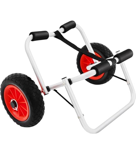 Carrello Pieghevole Per Kayak E Canoe - In Alluminio, Portata 80 Kg - Foto 2