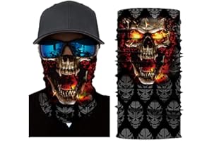 Lulupi Schlauchtuch Bedruckte Multifunktionstuch,Damen und Herren Halstuch Gesichtsmaske Atmungsaktiv Mund-Tuch Staubschutz Outdoor Schlauchschal Motorrad Fahrrad Schal Face Shield