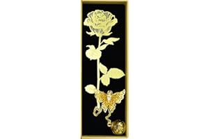 FZSECRIU Marcapáginas Metal, Marcapaginas Oro Rosa,Marca Página Original,Regalo Original Para Mujeres,Regalo Adecuado Para Lectores,Estudiantes,Mujeres,Profesores