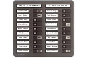 SPACEWORX Indesign In/Out Board Twin Column 20 Name W382xH360mm Ref WPIT20I