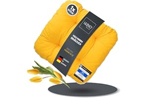 LILENO HOME Set di 1 cuscino per sedia da giardino, cucina o sala da pranzo (38 x 38 x 8 cm), comodo e resistente ai raggi UV, per interni Cuscino per sedia da esterni.