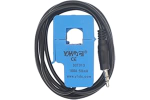 HUABAN 1PCS SCT013-000 100A 50mA Capteur de transformateur de courant à noyau divisé non invasif