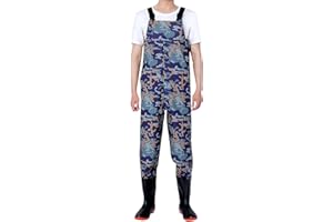 KEIZHUONIQIU Stivali da pesca e trampolieri tutto il corpo con stivali di gomma, da uomo e da donna, impermeabili, traspiranti, crosswater waders da caccia, pesca