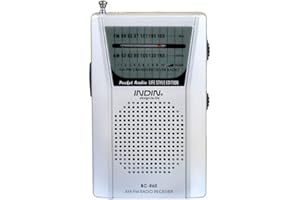 SZAERFA Radio Universal Am/FM con Sonido Claro de Bolsillo Universal con Antena telescópica y Toma de Auriculares Fácil de Usar Funciona con baterías para Caminar Jogging Viajar