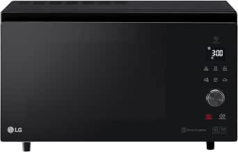LG MJ3965BPS Forno Microonde Smart Inverter Combinato e Ventilato con  Doppio Grill, 39 Litri, 1350 W, Programmi Automatici, 5 Livelli di Potenza,  Piatto Microonde Crispy Incluso - Nero Fumè : 255.31: Amazon.it: Casa e  cucina