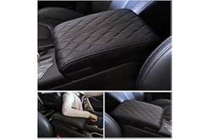 AXROAD MALL Vehicle Memory Foam Armrest Box Pad, Waterproof Car Armrest Center Control Cushion, Universal Armrest Pad for Car for SUV/Truck/Vehicle (Black)
