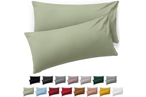 Blumtal Federe Cuscini Divano 40x60 cm - Set di Copricuscini per Divani in Microfibra a 2 Pezzi con Chiusura a Zip, certificati Oeko-Tex, extra morbidi e lavabili - Verde Oliva